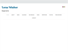 Tablet Screenshot of lornawindsor.com